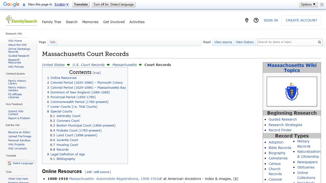 Massachusetts Court Records • FamilySearch